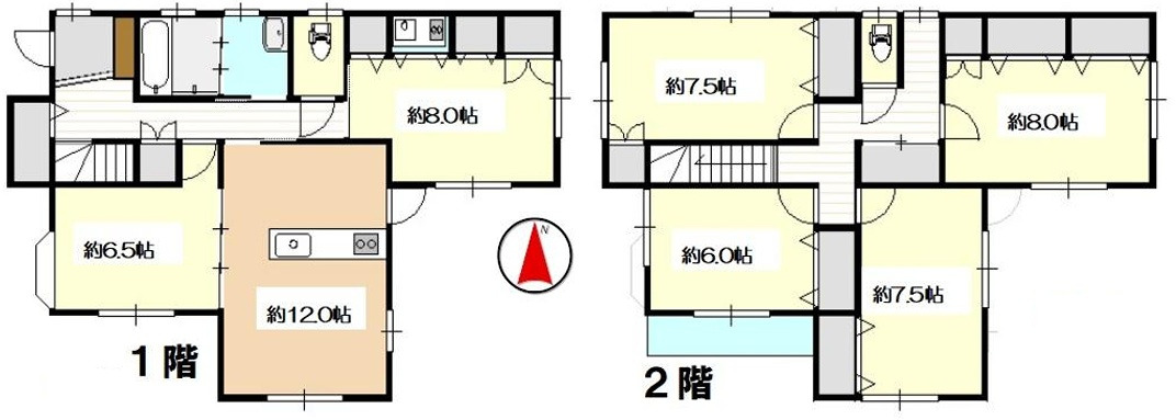 打出駅 徒歩10分 構造:軽量鉄骨造土地面積:155.7平米 ( 47.09坪 ) 建物面積:143.88平米 ( 43.52坪 )