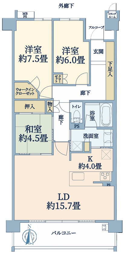 甲陽園駅 徒歩1分 構造:鉄筋コンクリート造専有面積:88.65平米 ( 26.81坪 )
