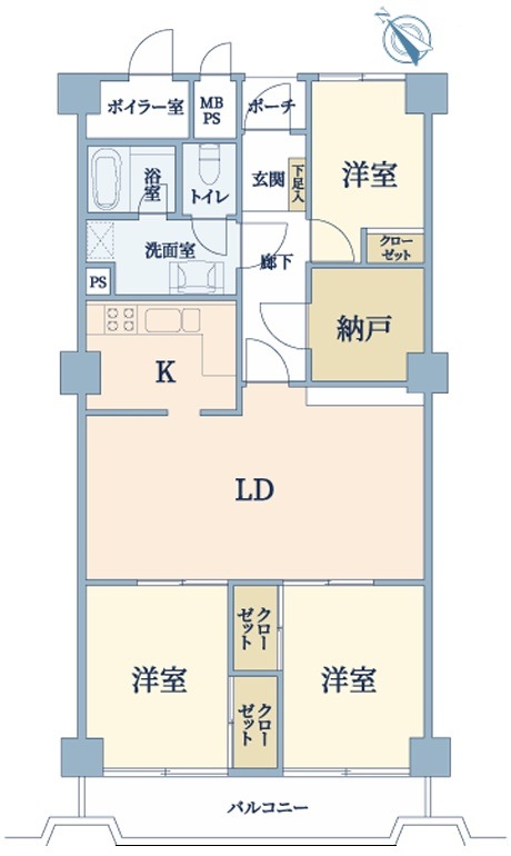 JR芦屋駅 徒歩13分 構造:鉄筋コンクリート造専有面積:84.5平米 ( 25.56坪 )
