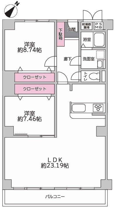 阪神芦屋駅 徒歩12分 構造:鉄筋コンクリート造専有面積:86.4平米 ( 26.13坪 )