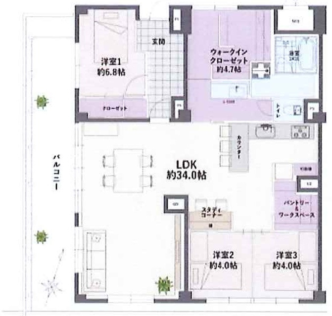 苦楽園口駅 徒歩7分 構造:鉄筋コンクリート造専有面積:119.3平米 ( 36.08坪 )
