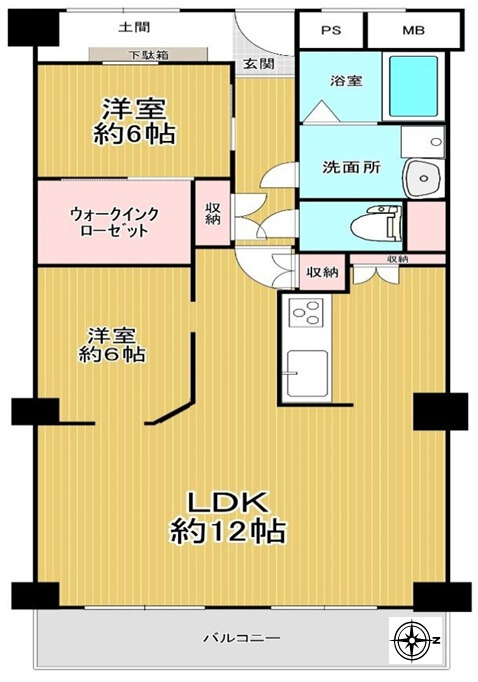 香櫨園駅 徒歩14分 構造:鉄筋コンクリート造専有面積:70平米 ( 21.17坪 )