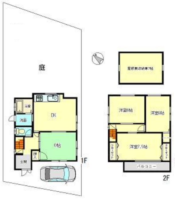 甲陽園駅 徒歩12分 土地面積:161平米 ( 48.7坪 )