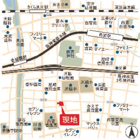 現地案内図