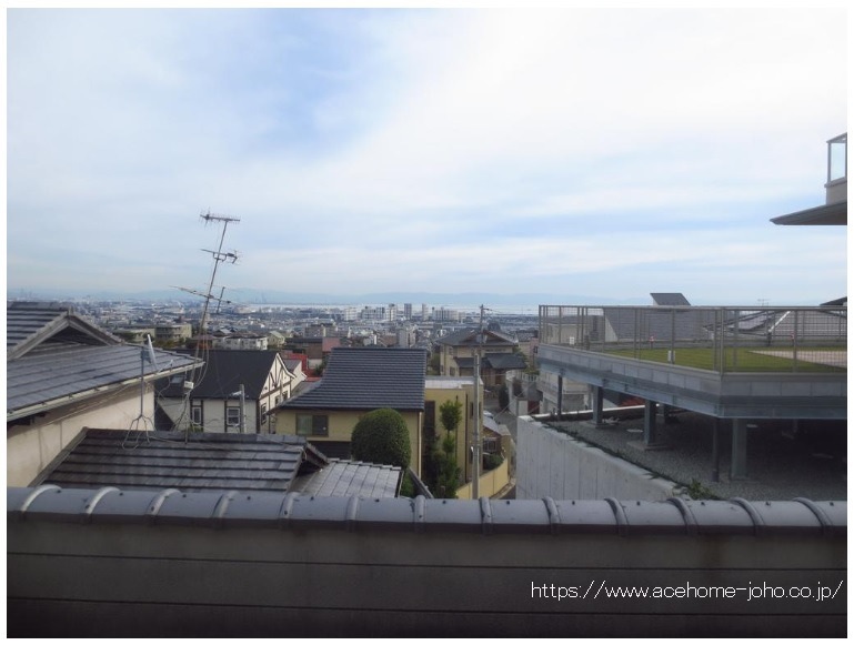 芦屋市内と海の眺望