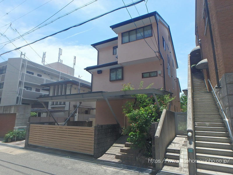 北西側より