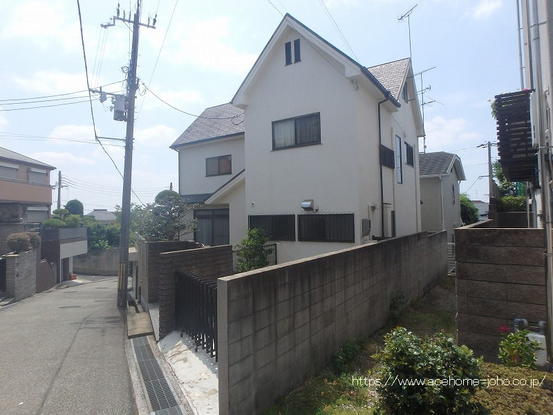 北西側より